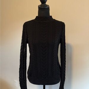 White House Black Market Black Turtleneck Sweater